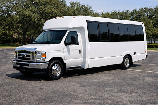 18-passenger minibus available for charter in Miramar, FL